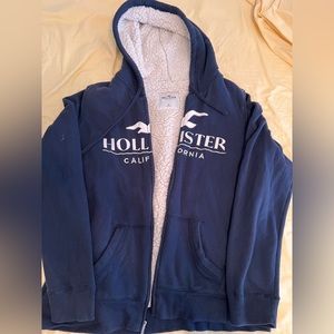 Hollister Sherpa lined thick zip up jacket